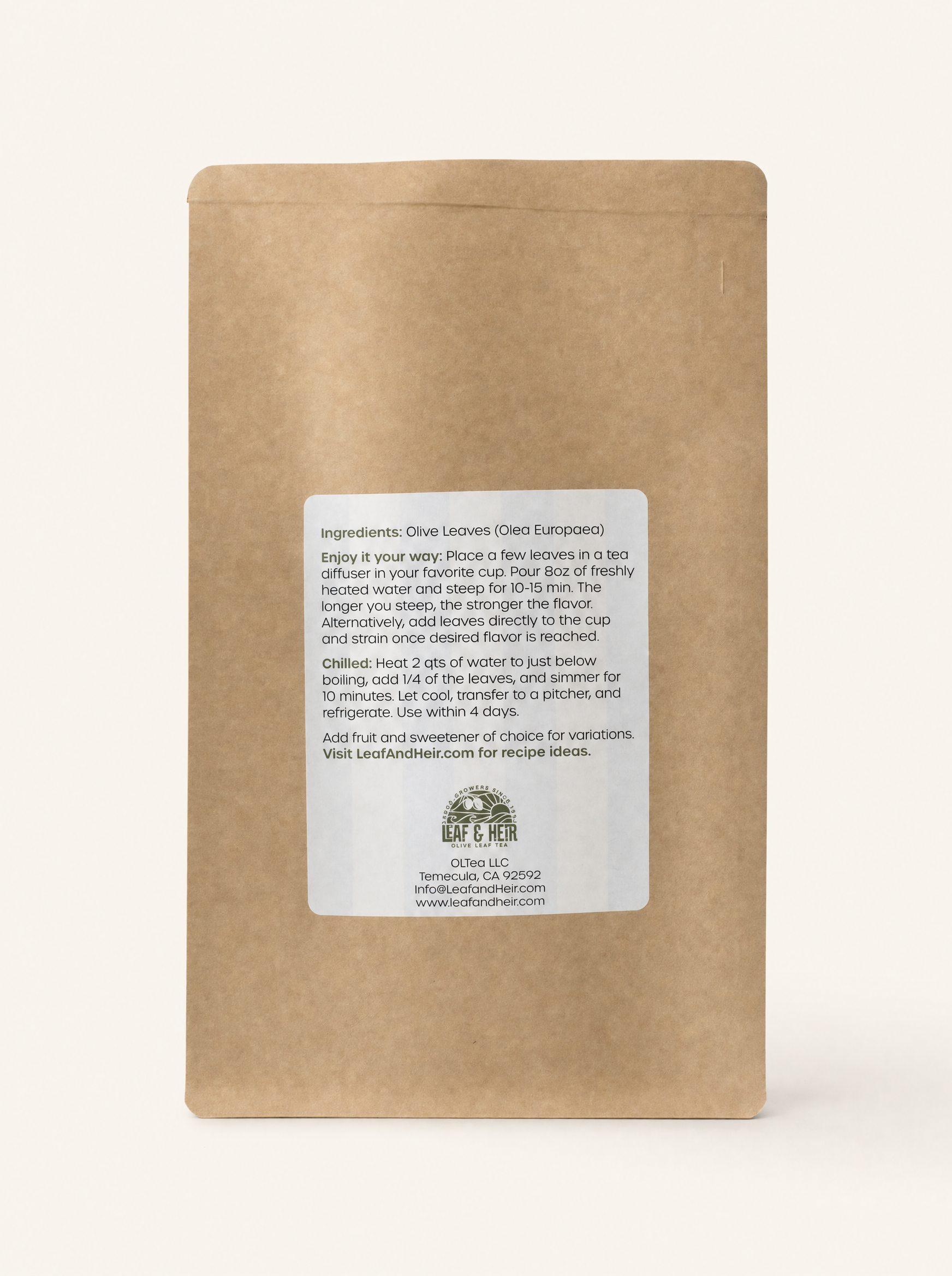 Extra Virgin Olive Leaf Tea