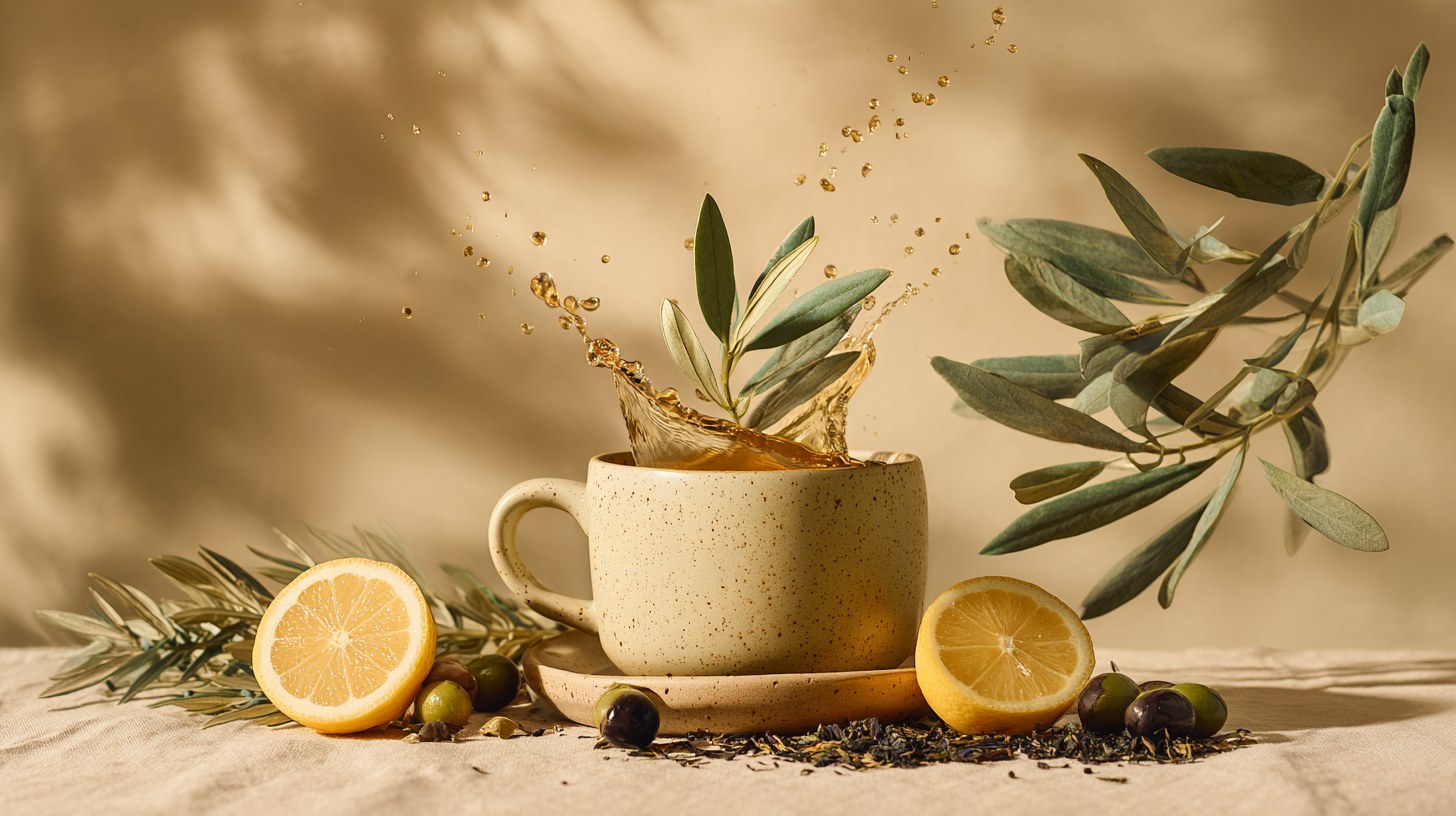 Olive leaf tea routine